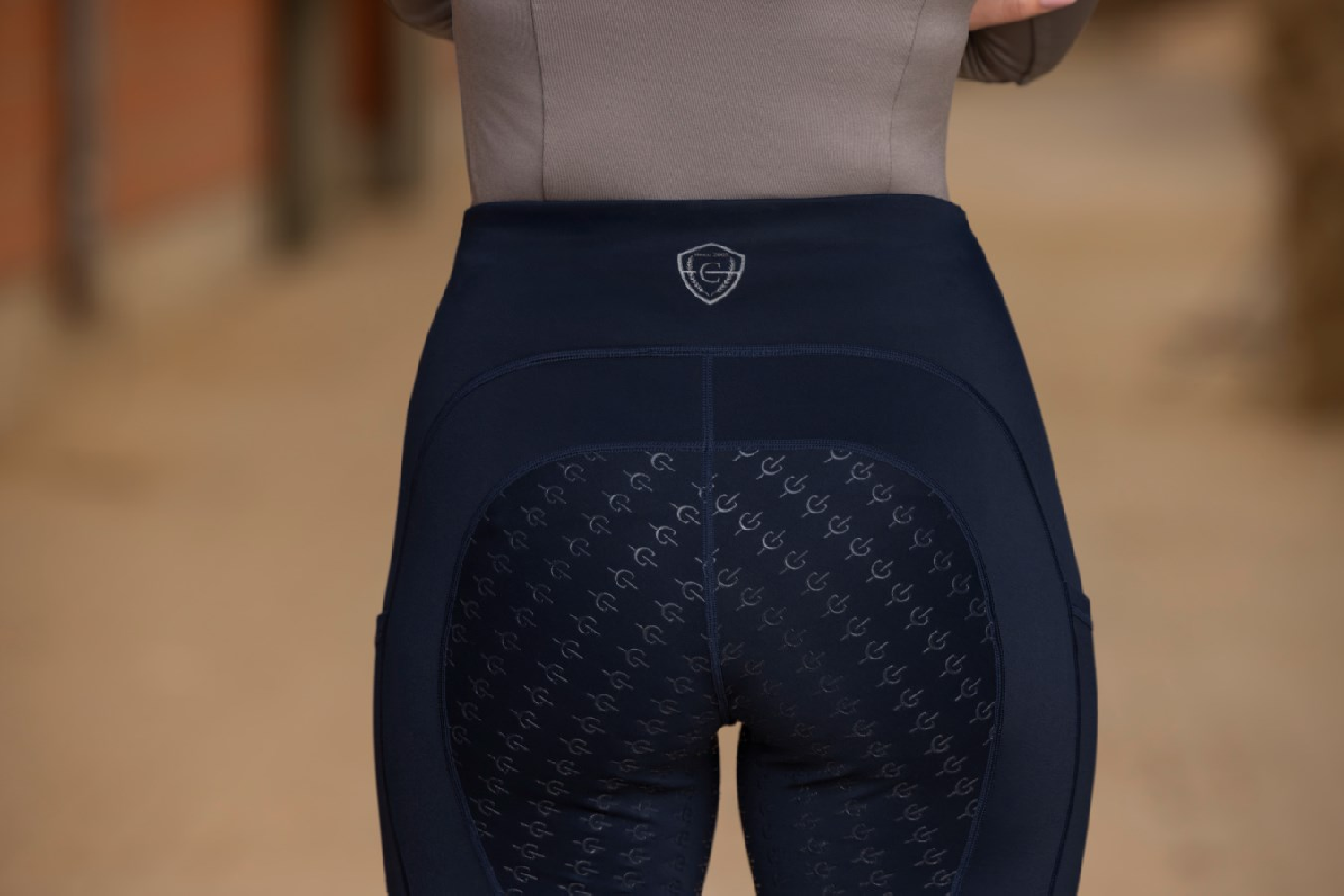 Jeździeckie legginsy termiczne A/W25 Dark navy Covalliero