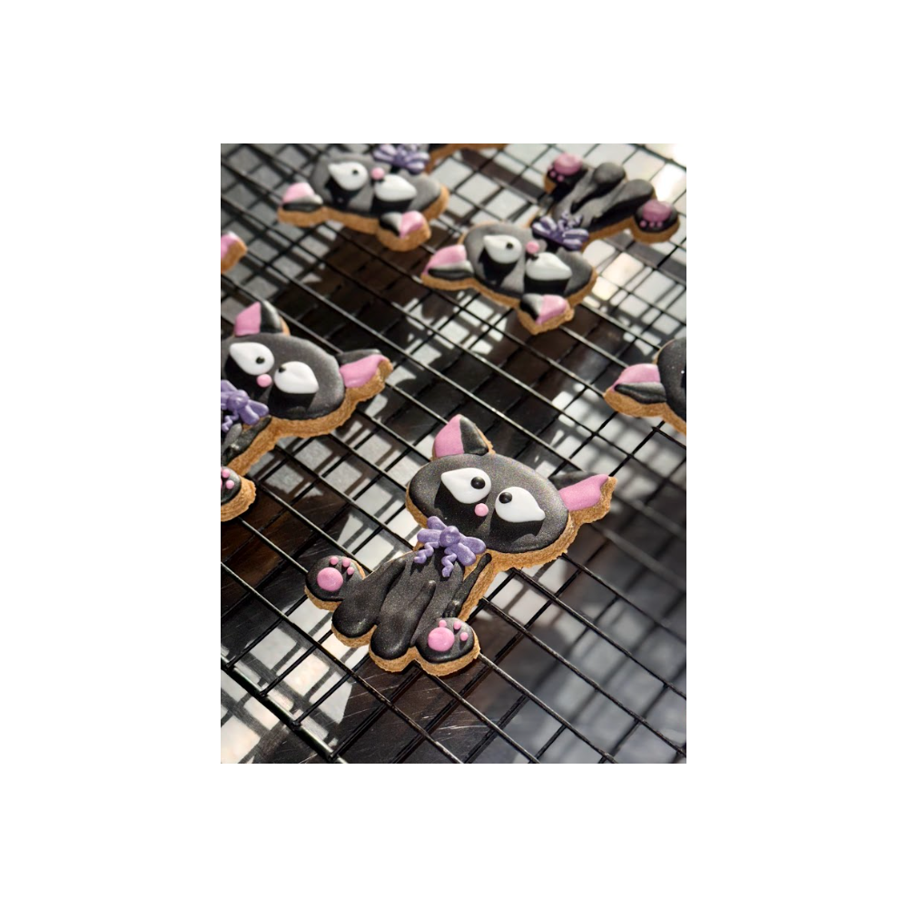 Ciasteczko czarny kot "Halloween" Candy Horse