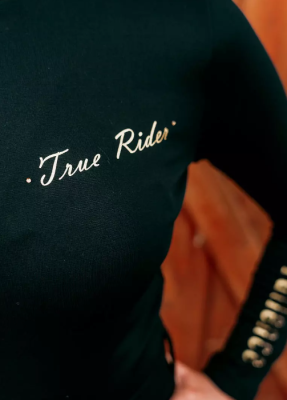 Jeździecki golf termiczny "Patience" Black&Gold TrueRider