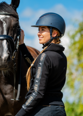 Bluza jeździecka "Komma" Czarny TrueRider