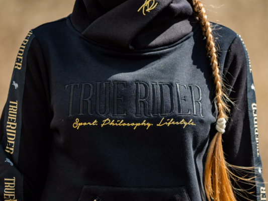 Bluza jeździecka "Komma" Czarny TrueRider