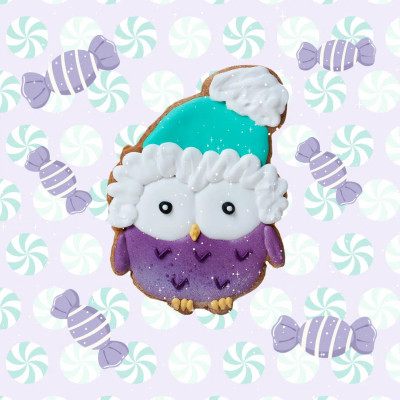 Ciasteczko sówka "Christmas" Candy Horse