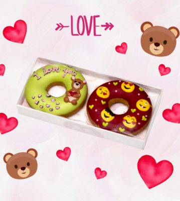 Donuty z lukrem "Walentynki" Candy Horse