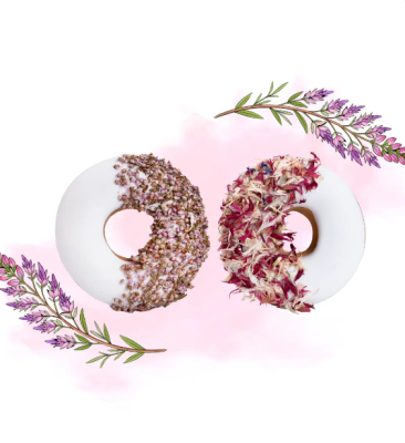 Donuty ziołowe chaber i wrzos "Walentynki" Candy Horse