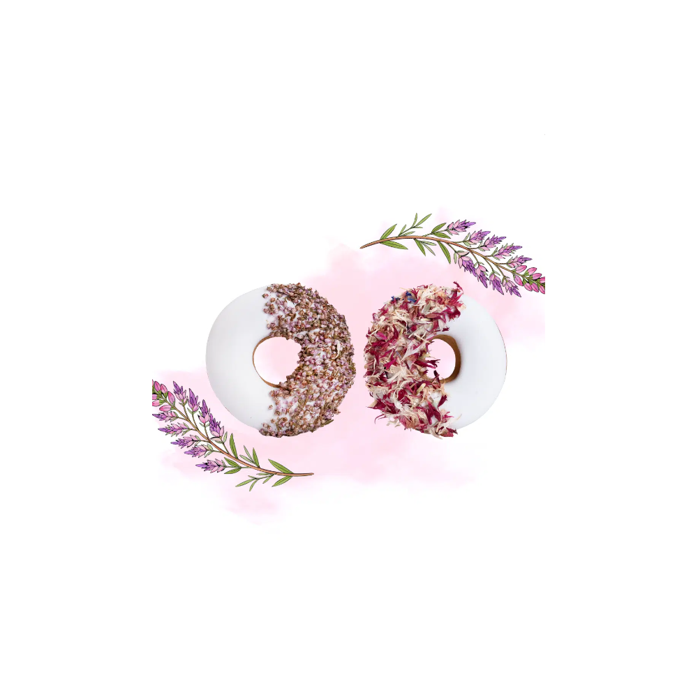 Donuty ziołowe chaber i wrzos "Walentynki" Candy Horse